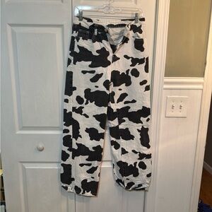 Cow Print Pants
